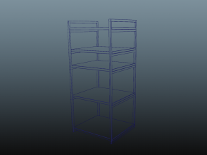 A shelf 3D Model
