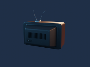 Retro TV 3D Model