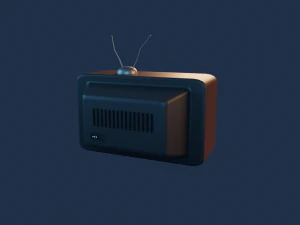 Retro TV 3D Model