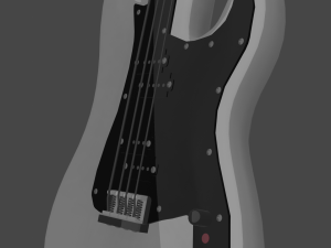 Bass Guitar 3D Модель