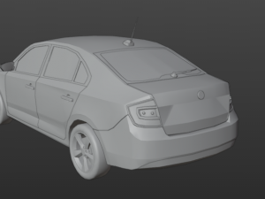 Skoda Rapid Modello 3D