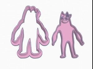 COOKIE CUTTER GARTEN OF BAN BAN Modelo de Impressão 3D