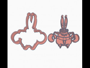 COOKIE CUTTER SPONGEBOB SQUAREPANTS 3D Print Model