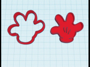 COOKIE CUTTER MICKEY 3D Print Model