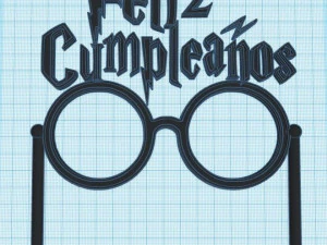 टॉपर जन्मदिन केक हैरी पॉटर 3D प्रिंट मॉडल