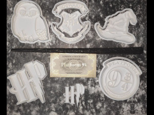 COOKIE CUTTER HARRY POTTER 3D Print Model