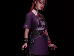 Helsie - Fortnite 3D Blender Modelo 3D