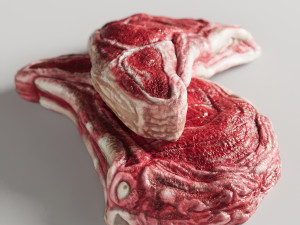 Beef rib steak 3D Model