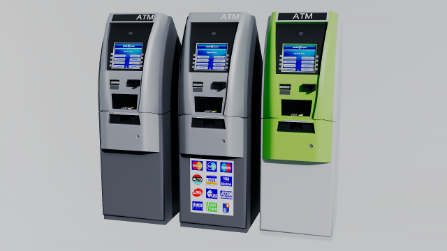 Automated Teller Machine Modelo 3D .c4d .max .obj .3ds .fbx .stl .blend 