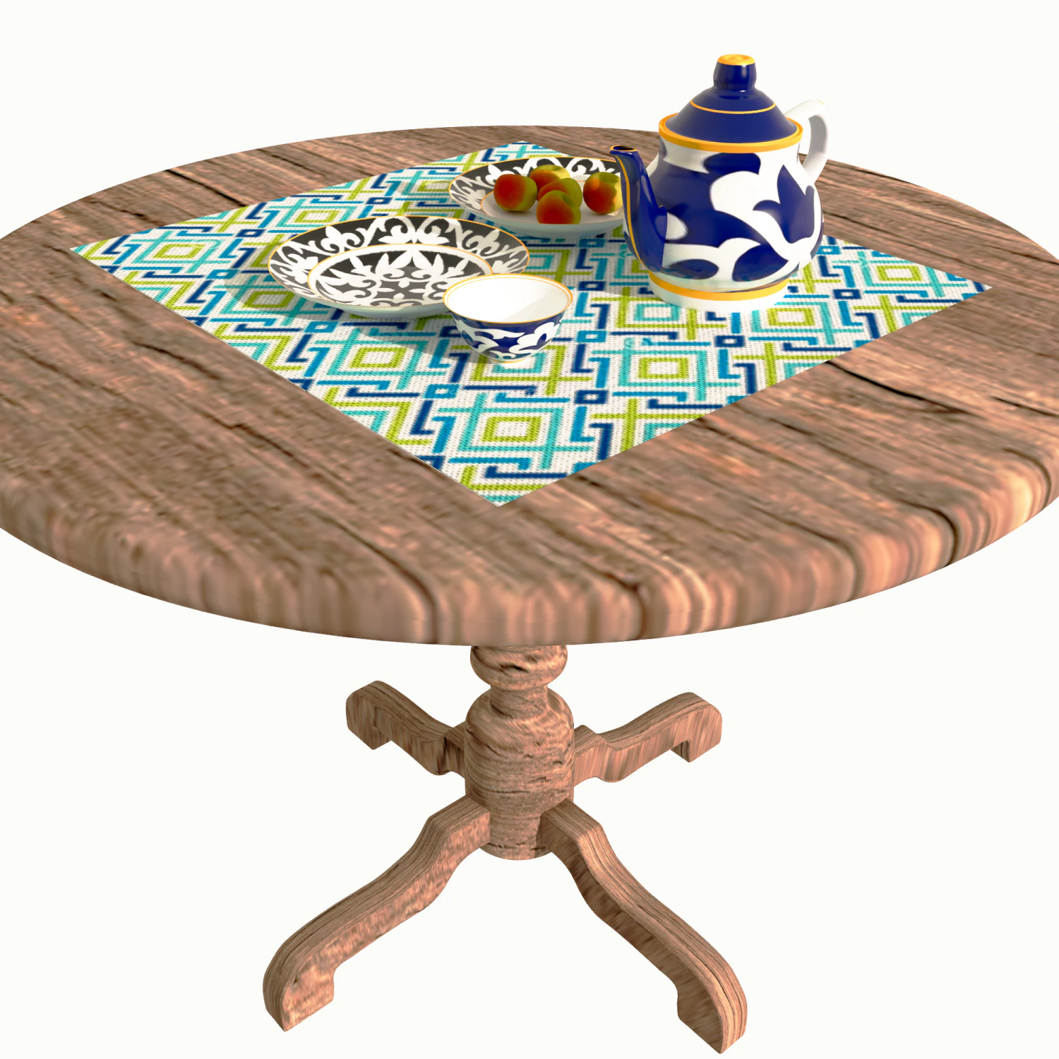 National dishes 3D Model .c4d .max .obj .3ds .fbx .stl .blend 