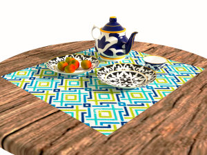 National dishes 3D 模型