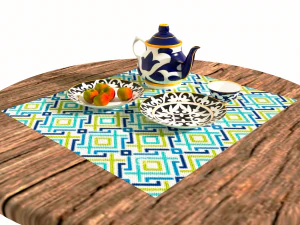 National dishes 3D Model