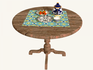 National dishes 3D 模型