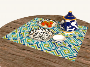 National dishes 3D 模型