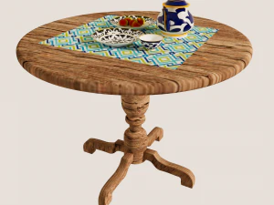 National dishes 3D Model