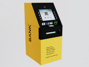 Caixa eletrônico Modelo 3D