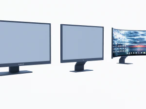 Monitor del computer Modello 3D