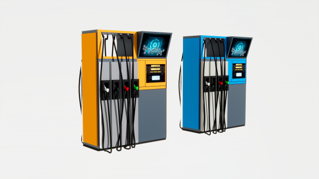 Fuel dispensers 3D Модель .c4d .max .obj .3ds .fbx .stl .blend 