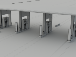 Gas station Modelo 3D