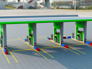 Gas station Modelo 3D