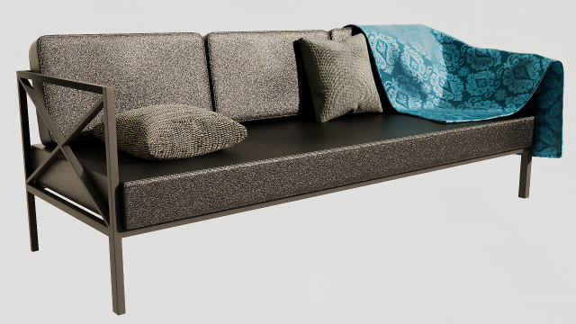 Sofa 3D 模型 .c4d .max .obj .3ds .fbx .stl .blend 