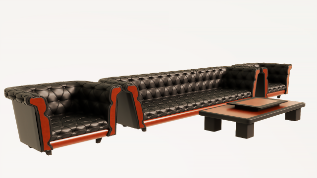 Sofa 3D Model .c4d .max .obj .3ds .fbx .stl .blend 