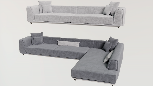 Sofa 3D Модель .c4d .max .obj .3ds .fbx .stl .blend 