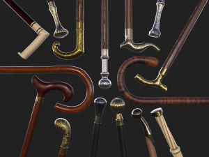 Bastoni da passeggio Modello 3D