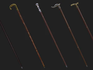 Walking sticks 3D Model