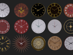 Clocks 3Dモデル