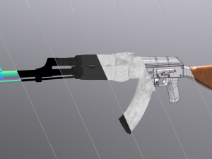 Ak-47 Assault Rifle Model 3D