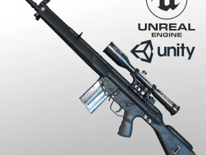 Fucile da cecchino G3SG1 Modello 3D