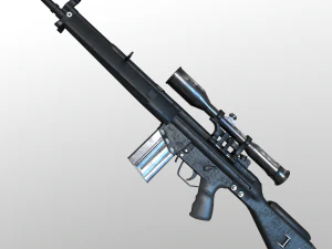 G3SG1 Sniper Rifle 3D Model