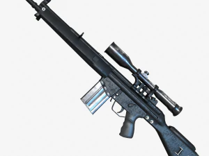 G3SG1 Sniper Rifle 3D Model