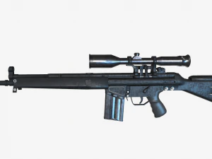 G3SG1 Sniper Rifle 3D Model