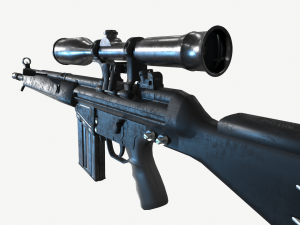 G3SG1 Sniper Rifle 3D Модель
