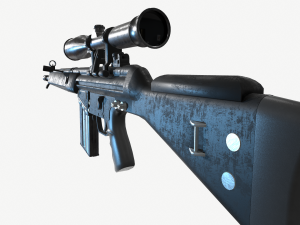 G3SG1 Sniper Rifle 3D Модель