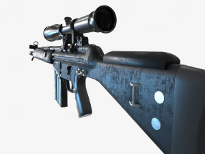 G3SG1 Sniper Rifle 3D Model
