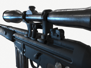 G3SG1 Sniper Rifle 3D Модель