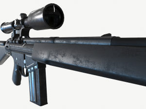 G3SG1 Sniper Rifle 3D Модель