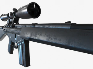 G3SG1 Sniper Rifle 3D Model