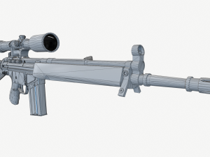 G3SG1 Sniper Rifle 3D Модель