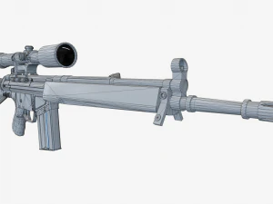 G3SG1 Sniper Rifle 3D Model
