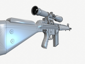 G3SG1 Sniper Rifle 3D Модель