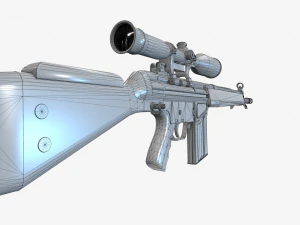 G3SG1 Sniper Rifle 3D Model