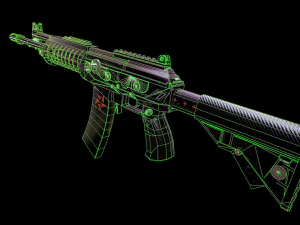 Galil Assault Rifle 3D Model
