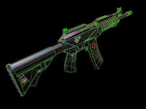 Galil Assault Rifle 3D Model
