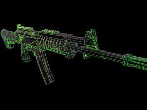 Galil Assault Rifle 3D Model