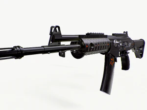 Galil Assault Rifle 3D Model