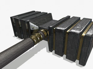 Martello da battaglia Modello 3D